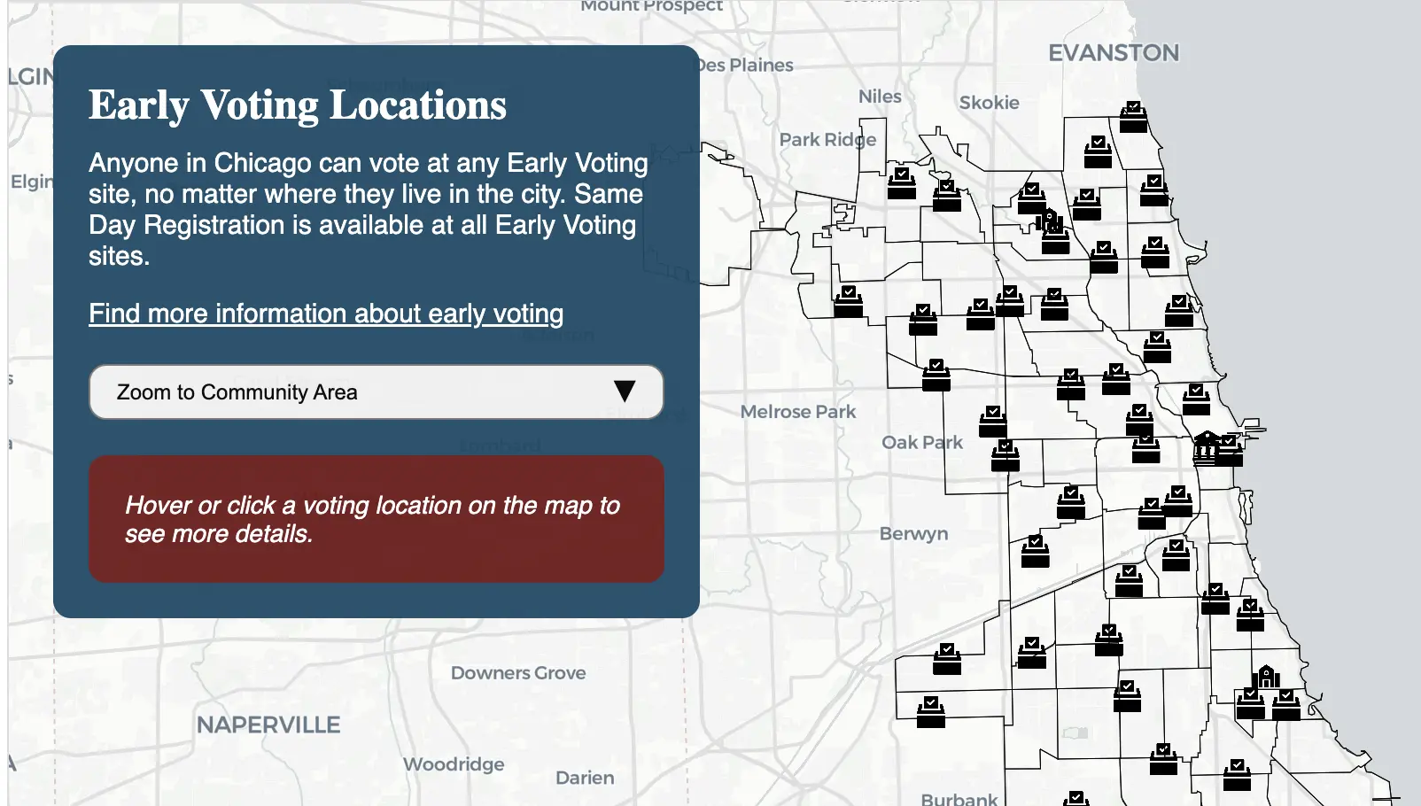 Find a Chicago Early Voting Location